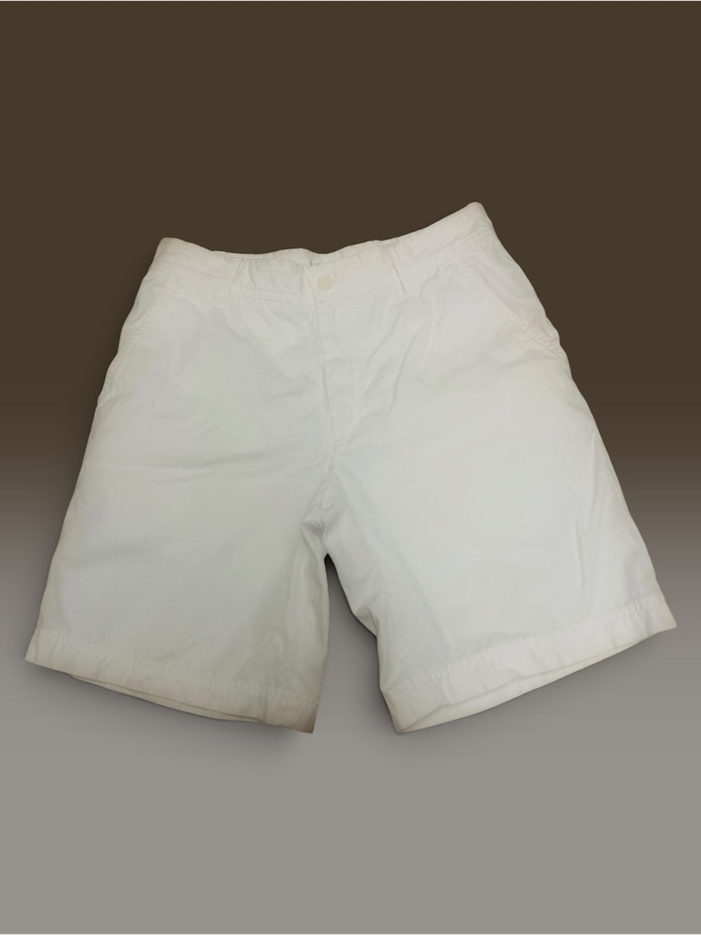 Izod White  Flat front Chino shorts Salt  Water Sz.  30 - Picture 5 of 8